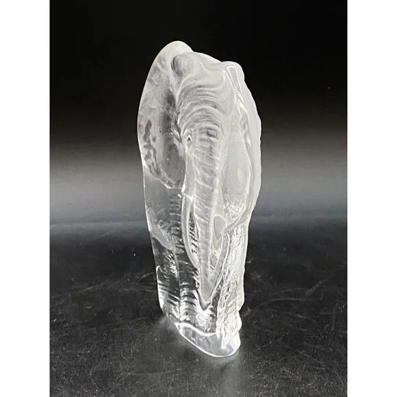 Mats Jonasson Elephant 6” Glass Figure - Picture 4 of 7